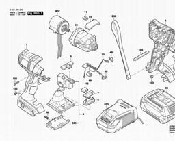Bosch Impact Wrench GDR 18 V-EC spare parts