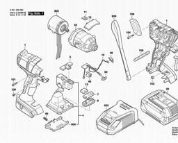 Bosch Impact Wrench GDR 18 V-EC spare parts