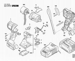 Bosch Impact Wrench GDS 18 V-EC spare parts