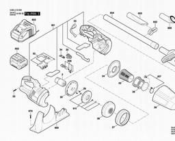 Bosch All Purpose Vacuum Cleane GAS 14,4 V-LI spare parts