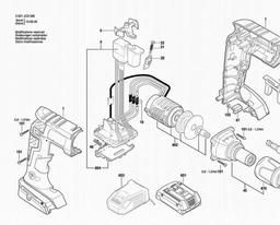 Bosch Cordless Screw Driver GSR 18 V-EC TE spare parts