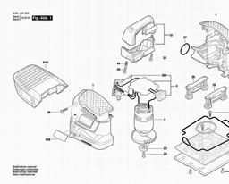 Bosch Orbital Sander GSS 14,4 V-LI spare parts