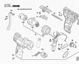 Bosch Cordless Screwdriver GSR BitDrive spare parts