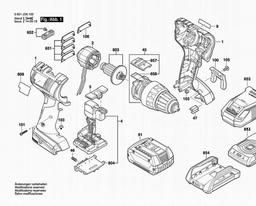 Bosch Cordless Drill Driver GSR 18 V-EC spare parts