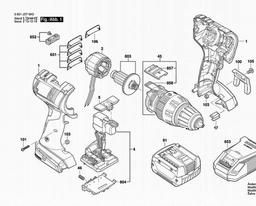Bosch Cordl Perc Screwdr GSB 14,4 V-EC spare parts