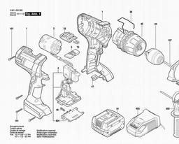 Bosch Cordless Drill Driver GSR 14,4 VE-2-LI spare parts