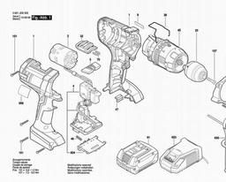Bosch Cordl Perc Screwdr GSB 18 VE-2-LI spare parts