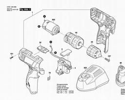 Bosch Cordless Drill Driver GSR 1080-2-LI spare parts