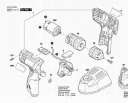 Bosch Cordless Drill Driver GSR 1200-2-LI spare parts