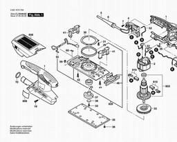Bosch Orbital Sander GSS 23 AE spare parts