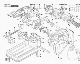 Bosch Cutoff Saw GCO 2000 spare parts