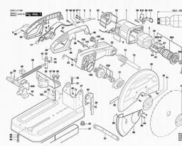 Bosch Cutoff Saw GCO 2 spare parts