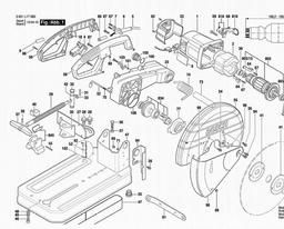 Bosch Cutoff Saw GCO 2 spare parts