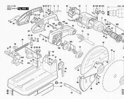 Bosch Cutoff Saw GCO 2 spare parts