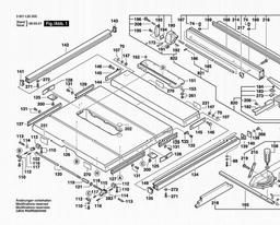 Bosch Table Saw GTS 10 spare parts