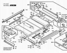 Bosch Table Saw GTS 10 spare parts