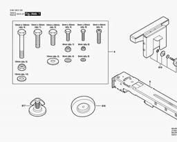 Bosch Work Table GTA 2500 W spare parts