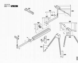 Bosch Work Table GTA 2500 spare parts
