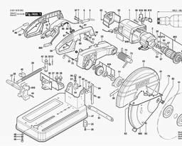 Bosch Cutoff Saw GCO 2400 J spare parts