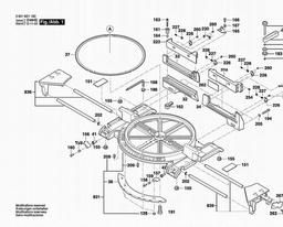Bosch Slide Mitre Saw GCM 12 MX spare parts