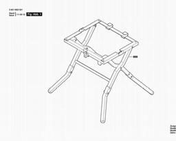 Bosch Work Table GTA 600 spare parts