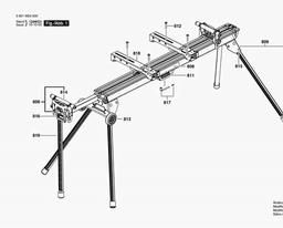 Bosch Work Table GTA 3800 spare parts
