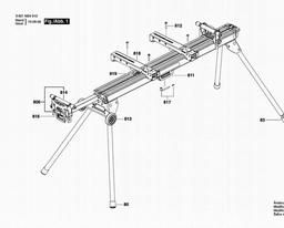 Bosch Work Table GTA 3800 spare parts
