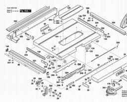 Bosch Table Mitre Saw GTS 10 J spare parts