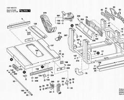 Bosch Table Saw GTS 1031 spare parts