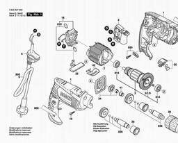 Bosch Percussion Drill PSB 500 RE spare parts
