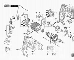 Bosch Percussion Drill PSB 680 RE spare parts