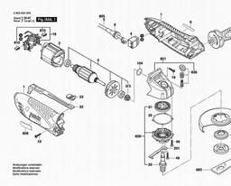 Bosch Angle Grinder PWS 750-125 spare parts