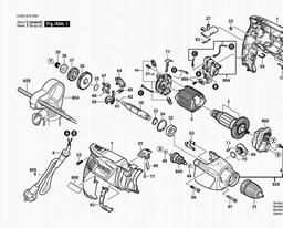 Bosch Percussion Drill PSB 700-2 RE spare parts