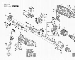 Bosch Percussion Drill PSB 850-2RE spare parts
