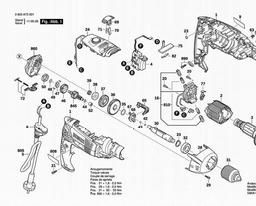 Bosch Percussion Drill PSB 1000-2RCA spare parts
