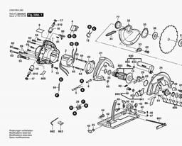 Bosch Circular Hand Saw PKS 190 spare parts