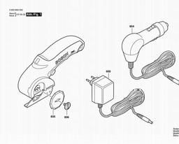 Bosch Cordless Fabric Saw XEO spare parts
