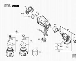 Bosch Spray Pistol PFS 55 spare parts