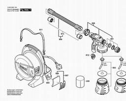 Bosch Spray Pistol PFS 65 spare parts