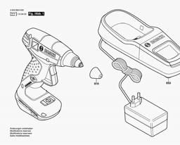 Bosch Glue Gun PKP 7,2 LI spare parts