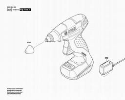 Bosch Glue Gun PKP 36 LI spare parts