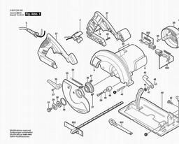 Bosch Circular Hand Saw PKS 184 spare parts