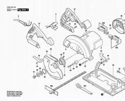 Bosch Circular Hand Saw PKS 1500 spare parts