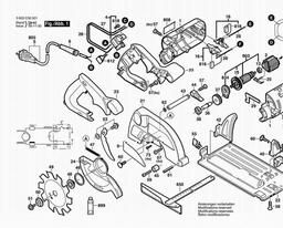 Bosch Circular Saw PKS 54 spare parts