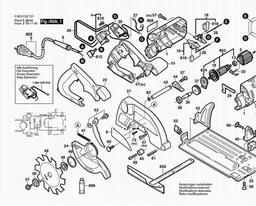 Bosch Circular Saw PKS 54 CE spare parts