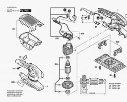 Bosch Orbital Sander PSS 200 A spare parts