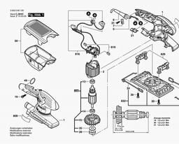Bosch Orbital Sander PSS 200 AC spare parts