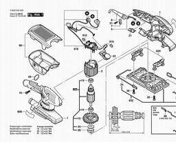 Bosch Orbital Sander PSS 250 AE spare parts
