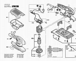 Bosch Orbital Sander PSS 250 A spare parts