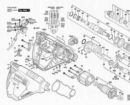 Bosch Rotary Hammer PBH 2000 RE spare parts